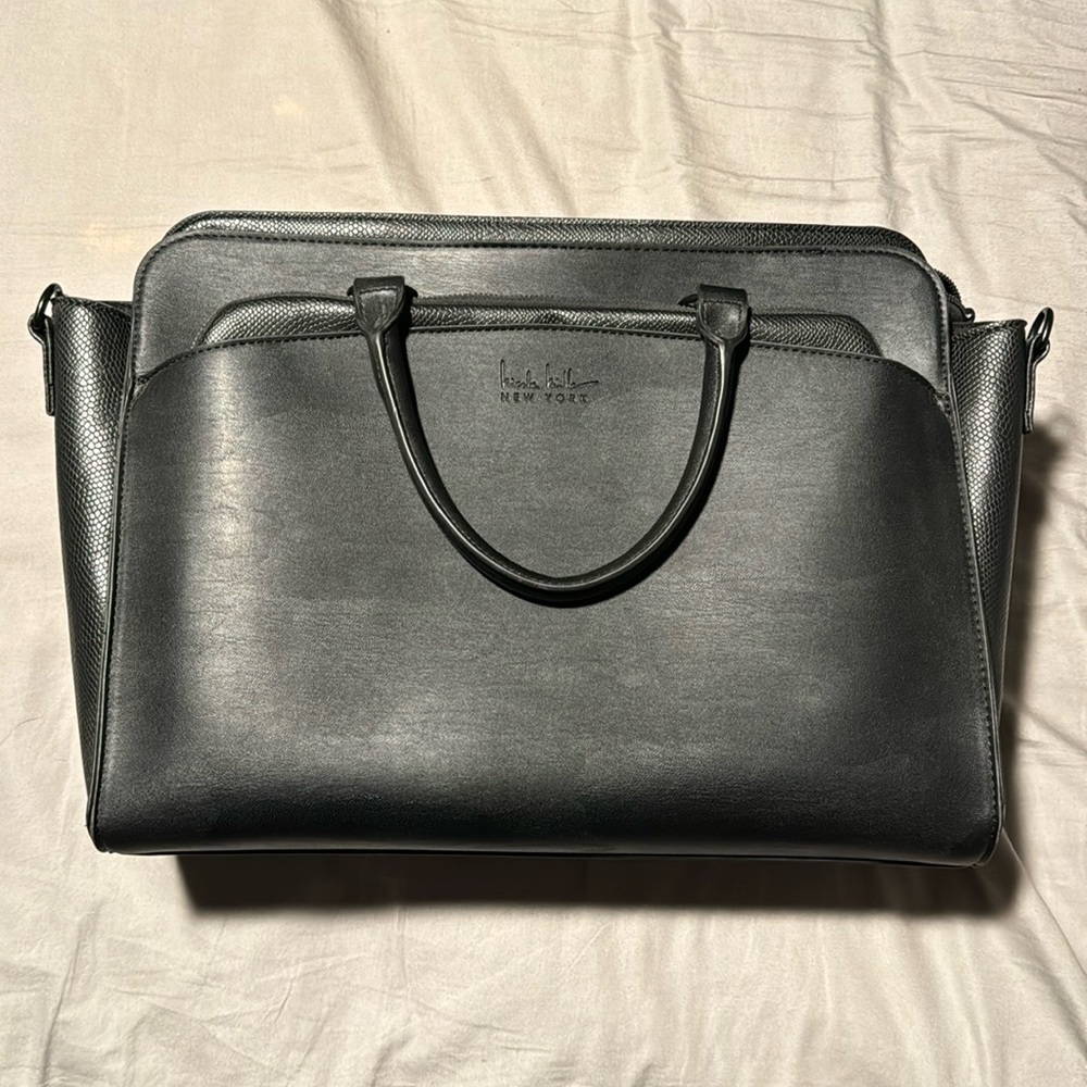 Black crossbody tote bag - Nicole Miller
